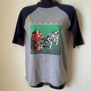 Rush Signals New World Tour 82-83 Raglan T Shirt XS Vintage Concert Tee